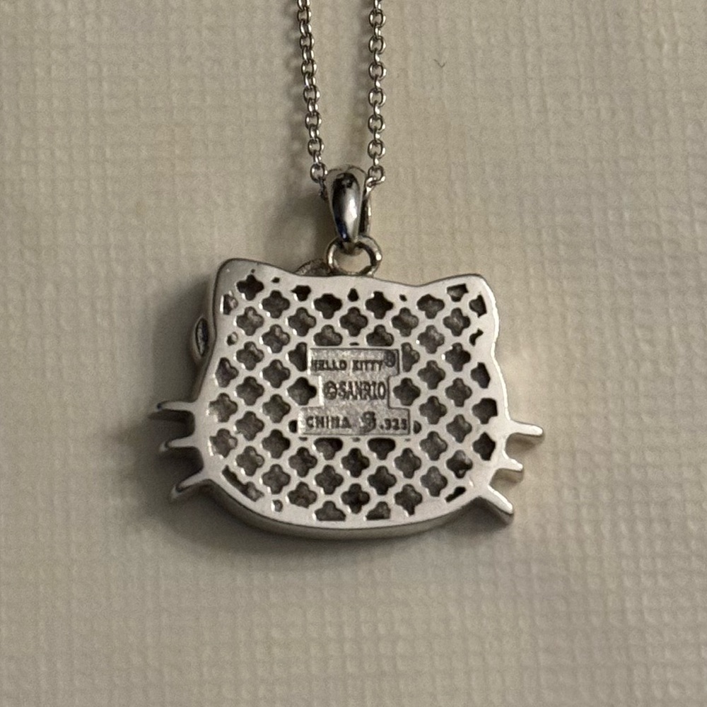 Hello Kitty Sterling Silver Necklace (18 inches) - Picture 2 of 2